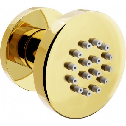 Mexen - podmítková sprchová tryska, kulatá, 50 mm, zlatá, 79361-50