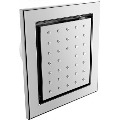 Mexen - podmítková sprchová tryska, čtvercová, 130x120 mm, chromová, 79365-00