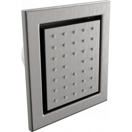 Mexen - podmítková sprchová tryska, čtvercová, 130x120 mm, grafitová, 79365-66