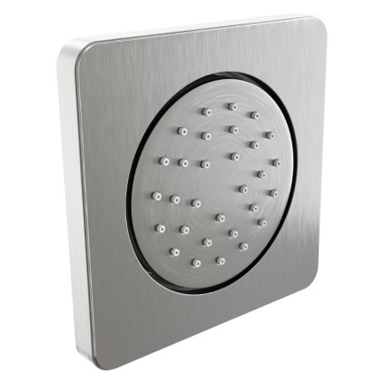 Mexen - podmítková sprchová tryska, čtvercová, 130x130 mm, grafitová, 79366-66