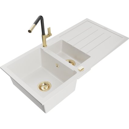 269380 3 mexen andres 1 5 komorovy granitovy drez 1000x500x200 mm a drezova bateria flora biela 6515 20 670401 57 g
