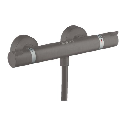 Hansgrohe Ecostat Comfort, termostatická sprchová baterie, černá-chromová kartáčovaná, 13116340