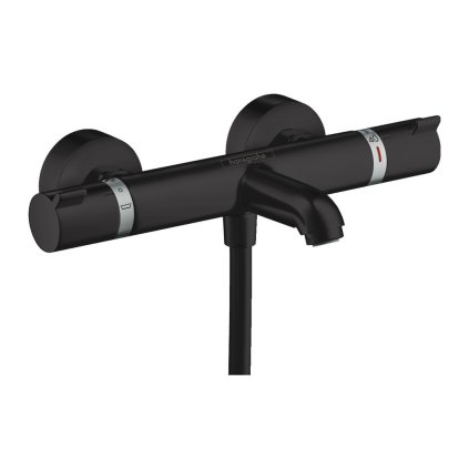 Hansgrohe Ecostat Comfort, termostatická vanová baterie, černá matná, 13114670