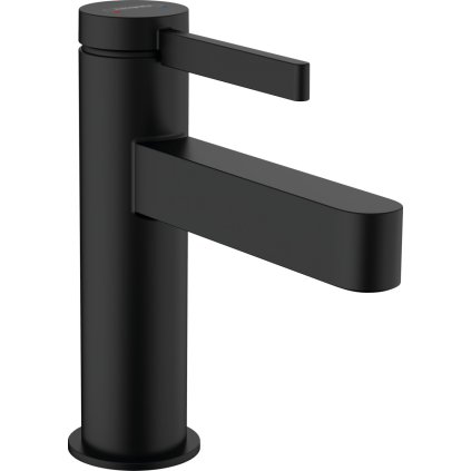 Hansgrohe Finoris, umyvadlová baterie 110, s výpustí, EcoSmart, černá matná, 76020670