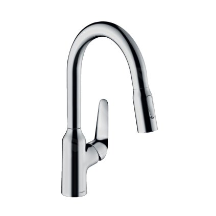 Hansgrohe Focus M42, dřezová baterie M429-H180 ECO, s výsuvnou sprškou, chromová, 71862000