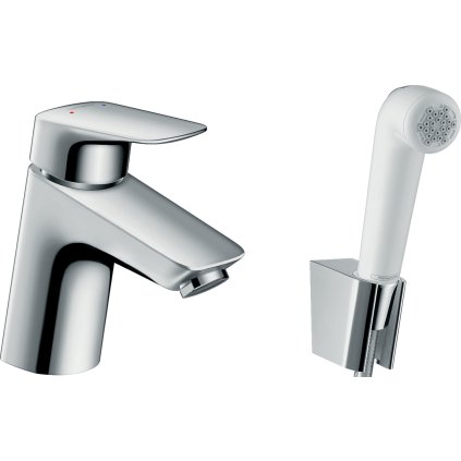 Hansgrohe Logis, páková umyvadlová baterie s bidetovou sprškou, chromová, 71290000