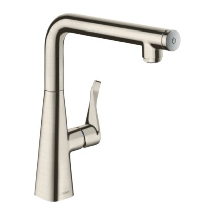 Hansgrohe Metris Select, páková dřezová baterie 260, vzhled nerezový 14847800