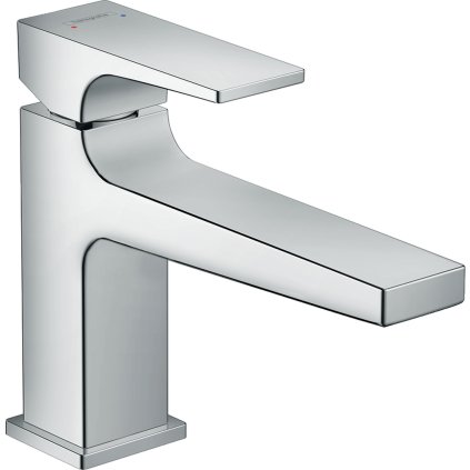 Hansgrohe Metropol, páková umyvadlová baterie 100 s odtokovou soupravou Push-Open, chromová, 32502000