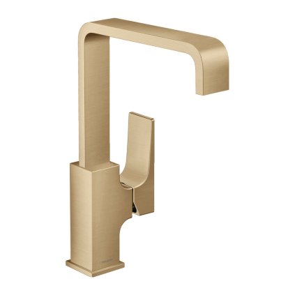 Hansgrohe Metropol, umyvadlová baterie 230 s výpustí Push-Open, kartáčovaný bronz, 32511140