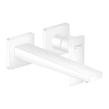Hansgrohe Metropol, umyvadlová baterie pod omítku 225 mm, 2-otvorová instalace, bílá matná, 32526700