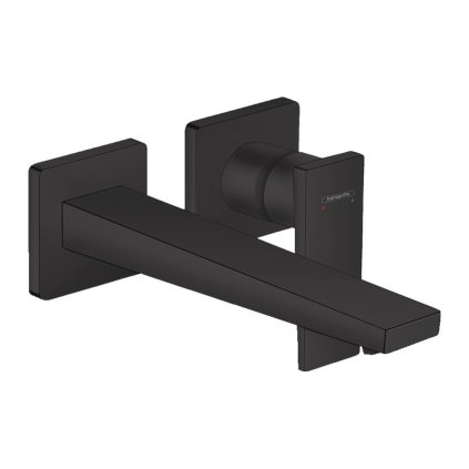 Hansgrohe Metropol, umyvadlová baterie pod omítku 225 mm, 2-otvorová instalace, černá matná, 32526670