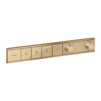 Hansgrohe RainSelect, baterie pod omítku na 4 spotřebiče, kartáčovaný bronz 15382140