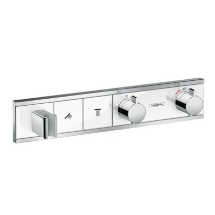 Hansgrohe RainSelect, termostatická sprchová baterie pod omítku, na 2 výstupy, bílá/chromová, 15355400