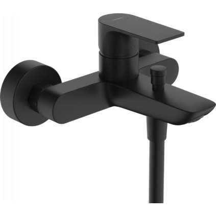 Hansgrohe Rebris E, nástěnná vanová baterie, černá matná, 72450670