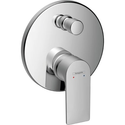 Hansgrohe Rebris E, páková vanová baterie pod omítku, se zabudovanou bezpečnostní kombinací dle EN1717, pro iBox universal, chromová, 72469000