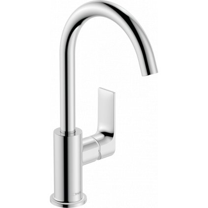 248762 hansgrohe rebris e vysoka umyvadlova bateria 210 s otocnym vytokom a odtokovou supravou s tiahlom chromova 72576000