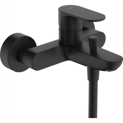 Hansgrohe Rebris S, nástěnná vanová baterie, černá matná, 72440670