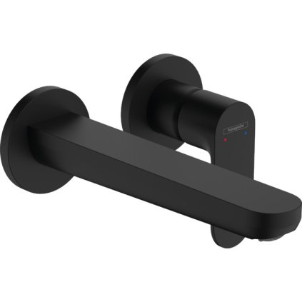 Hansgrohe Rebris S, umyvadlová baterie pod omítku, pro montáž na stěnu, s výtokem 20 cm, 2-otvorová instalace, černá matná, 72528670