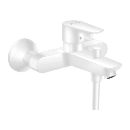 Hansgrohe Talis E, nástěnná páková vanová baterie, bílá matná, 71740700