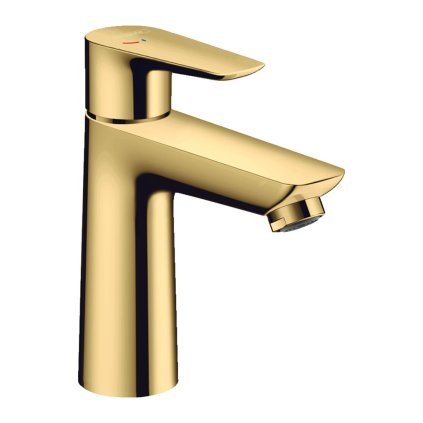 Hansgrohe Talis E, páková umyvadlová baterie 110 CoolStart s odtokovou soupravou s táhlem, zlatá lesklá, 71713990