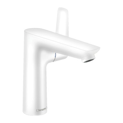 Hansgrohe Talis E, páková umyvadlová baterie 150 s odtokovou soupravou s táhlem, bílá matná, 71754700