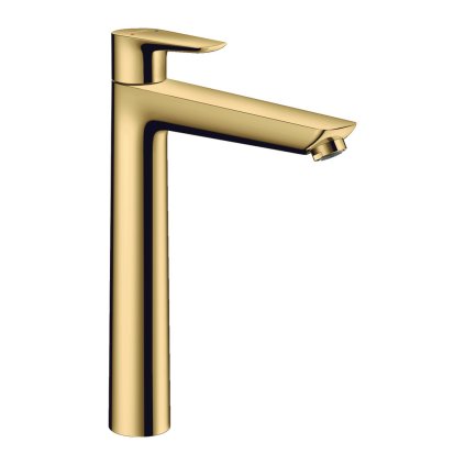 Hansgrohe Talis E, vysoká umyvadlová baterie 240 s odtokovou soupravou s táhlem, zlatá lesklá, 71716990
