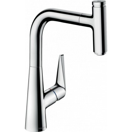 251003 hansgrohe talis m51 drezova bateria m5115 h220 s vysuvnou sprskou sbox chromova 73852000