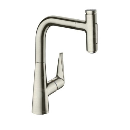 Hansgrohe Talis Select M51, dřezová baterie s výsuvnou sprškou, vzhled nerezový 72824800