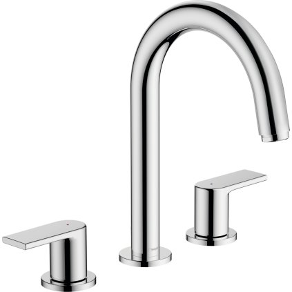 Hansgrohe Vernis Shape, umyvadlová baterie s výpustí, 3-otvorová instalace, chromová, 71563000