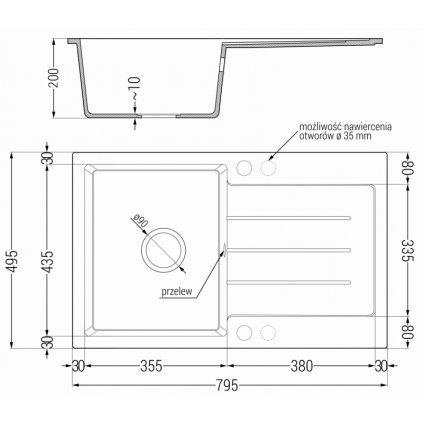 63916 mexen bruno drez granitovy 79 5x49 5cm 1 komorovy cierna strieborna 6513791010 73