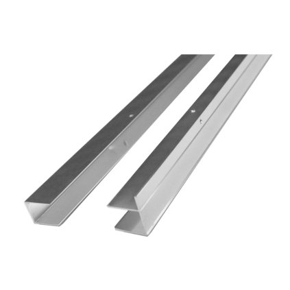 Mereo, Sada fixačních (stěnových) profilů (2ks) pro CK806xxK, chrom ALU, 190 cm, CKND250K2