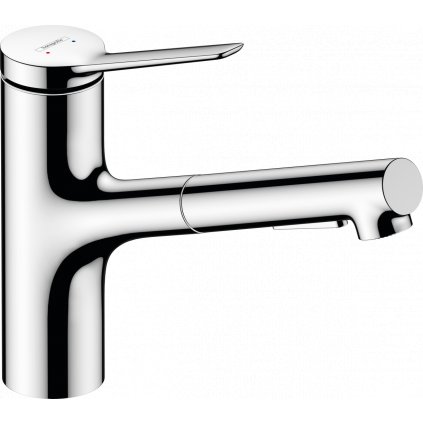 250814 hansgrohe zesis m33 drezova bateria 150 s vysuvnou sprskou ecosmart chromova 74810000