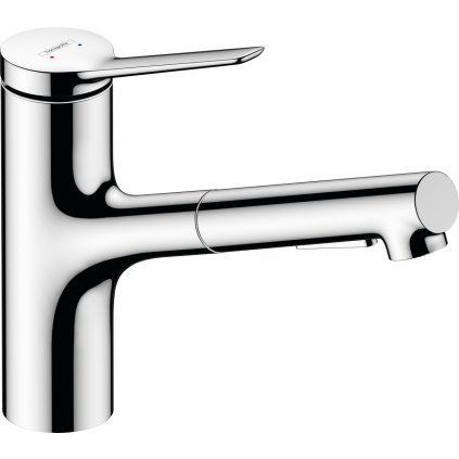 Hansgrohe Zesis M33, dřezová baterie 150, s výsuvnou sprškou, sBox lite, chromová, 74803000