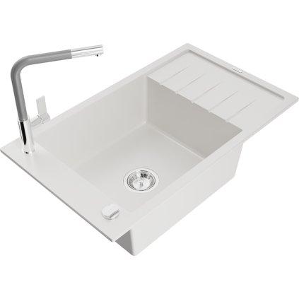 257723 mexen elias 1 komorovy granitovy drez 795x480x200 mm a drezova bateria flora biela 6511 20 670401 06
