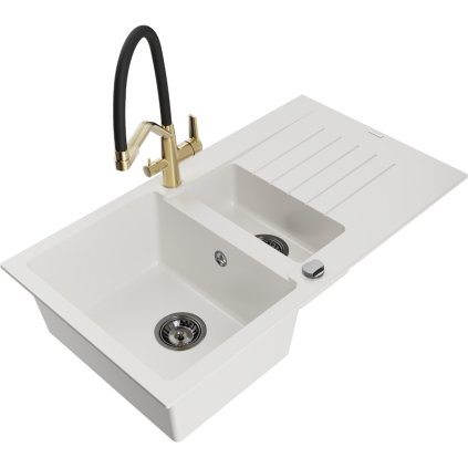 272319 3 mexen matias 1 5 komorovy granitovy drez 900x505x200 mm a drezova bateria duo biela 6502 20 671701 57 b