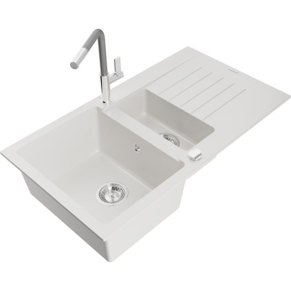 252728 mexen matias 1 5 komorovy granitovy drez 900x505x200 mm a drezova bateria flora biela 6502 20 670401 06