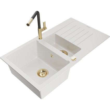 252761 3 mexen matias 1 5 komorovy granitovy drez 900x505x200 mm a drezova bateria flora biela 6502 20 670401 57 g