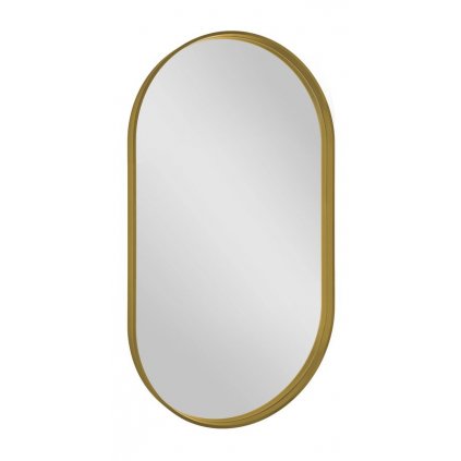 427551 sapho avona ovalne zrkadlo v rame 40x70cm zlata mat av400g