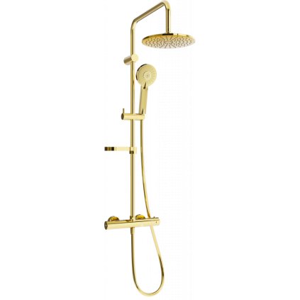 Mexen KX33 sprchový set s termostatickou baterií Kai, zlatá, 771504091-50