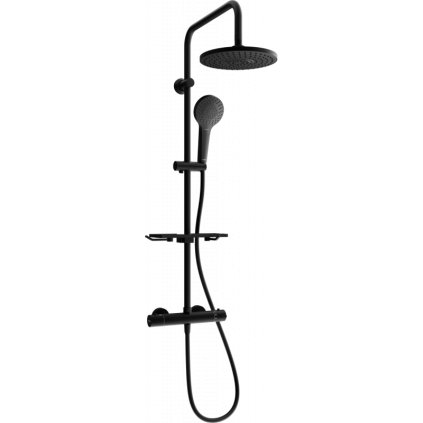 Mexen KT05 sprchový set s termostatickou baterií Kai, černá, 771500593-70