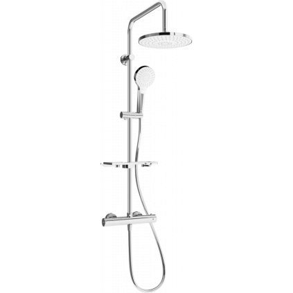 Mexen KT05 sprchový set s termostatickou baterií Kai, chromová-bílá, 771500593-00