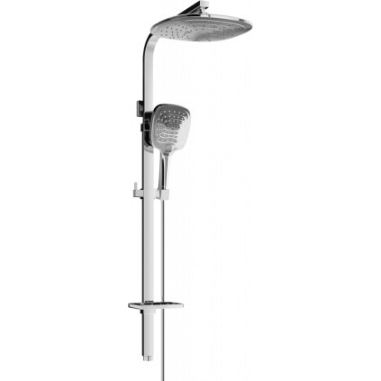 Mexen - Q17 sprchový set s horní hlavicí 24cm, chromová, 798171795-00