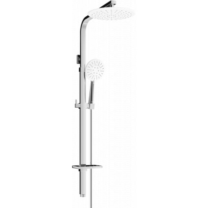 Mexen - Q67 sprchový set s horní hlavicí čtvercovou, chromová, 798676795-00