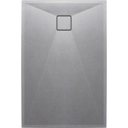 2260 1 brodzik correo prostokatny szary granitowy 100x90 cm