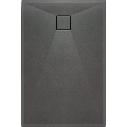 2269 brodzik correo prostokatny antracyt titanium granitowy 120x90 cm