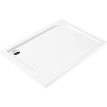 Deante Cubic, akrylátová obdélníková sprchová vanička 100x80x4,5 cm, bílá, KTK_046B