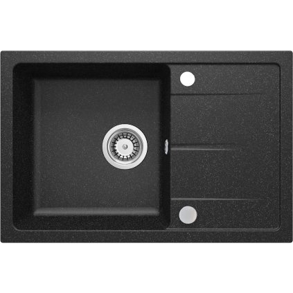 3772 zlew leda grafitowy granit 1k z o 670x440x164 3 5 osprzet