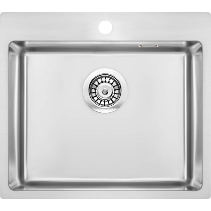 3124 2 zlew stal olfato satyna szczotkowana 1k b o 550x505x200 3 5 osprzet space saver