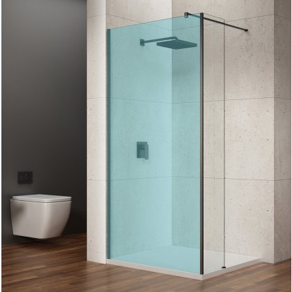 Gelco, VARIO přídavný panel 350 mm, čiré sklo, černá, GX3514