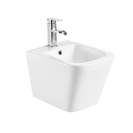 Mereo, Bidet závěsný kapotovaný , 485x345x330, keramický, bílý, VSD83B